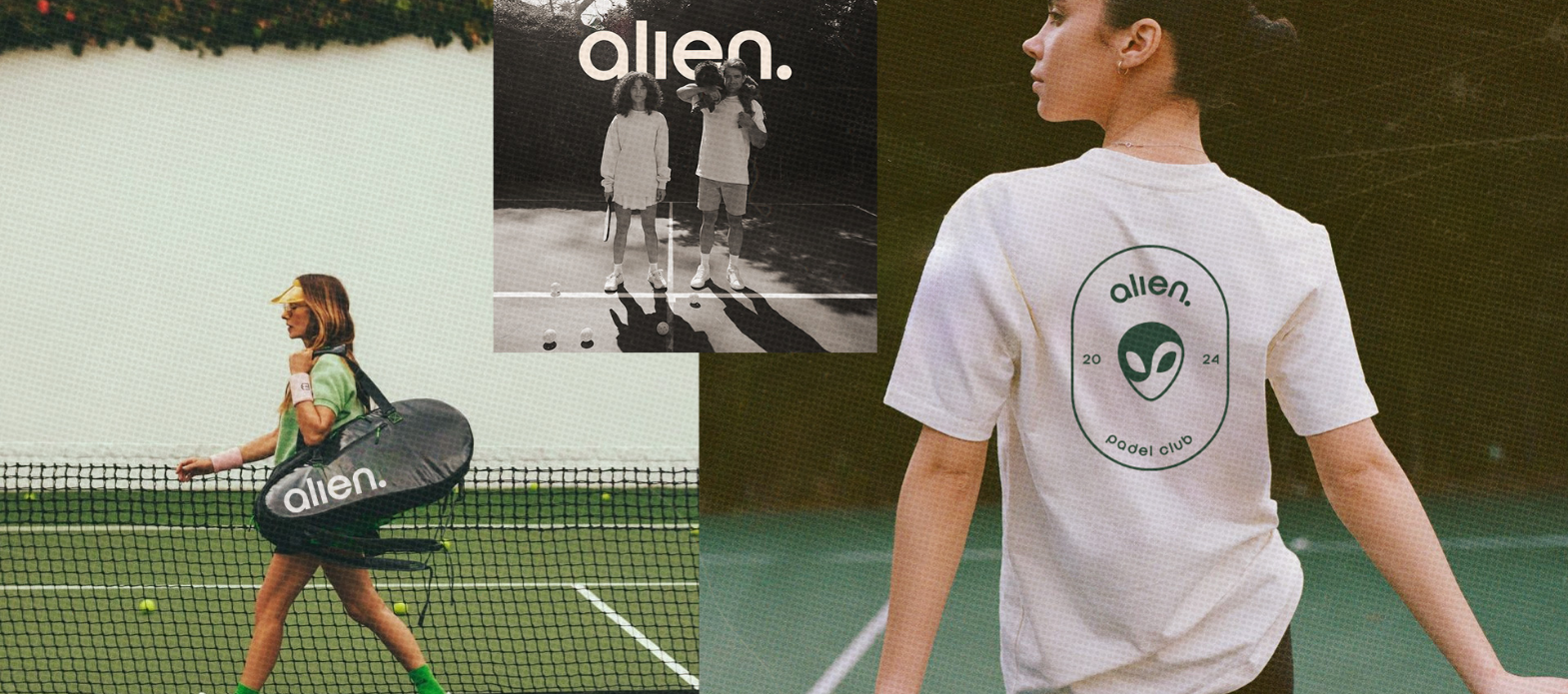 Alien padel branding