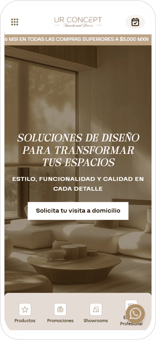 Desarrollo web para Ur Concept - BWE Agency Agencia de Marketing